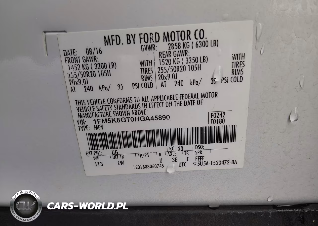 2017 Ford Explorer Sport VIN:1FM5K8GT0HGA45890 - 9