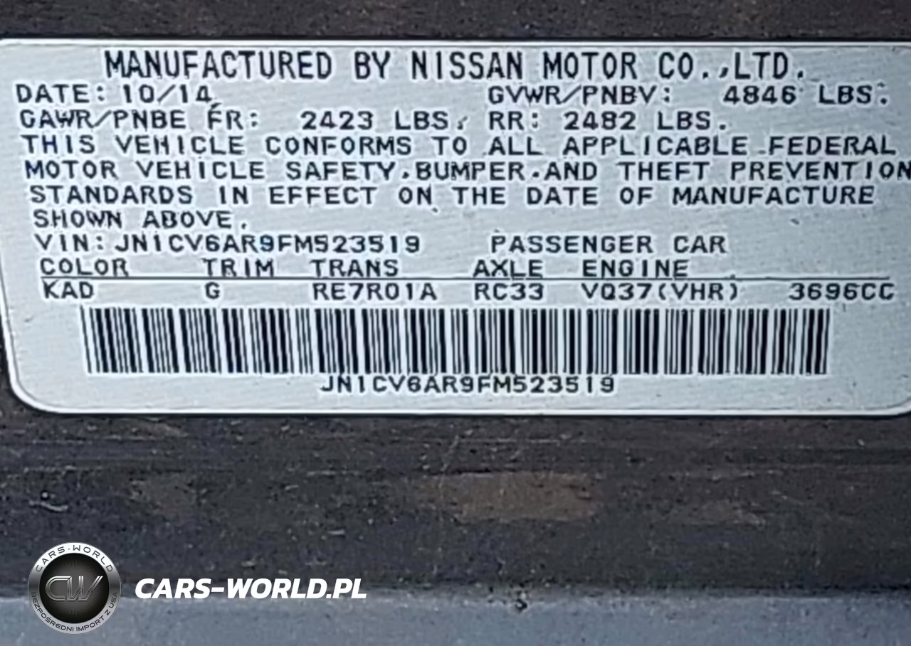 2015 Infiniti Q40 VIN:JN1CV6AR9FM523519 - 9