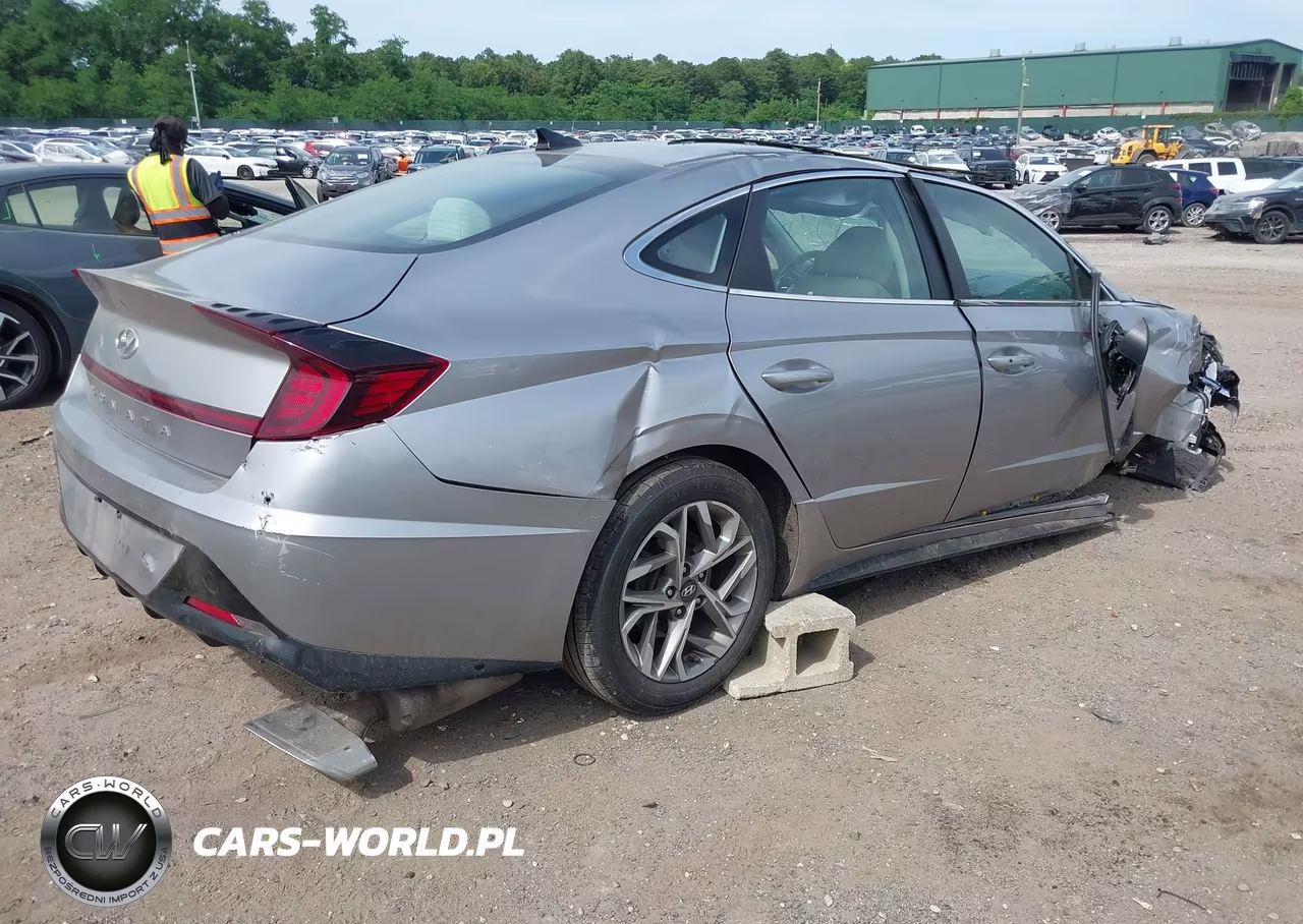 2021 Hyundai Sonata Sel VIN:KMHL64JAXMA145486 - 4