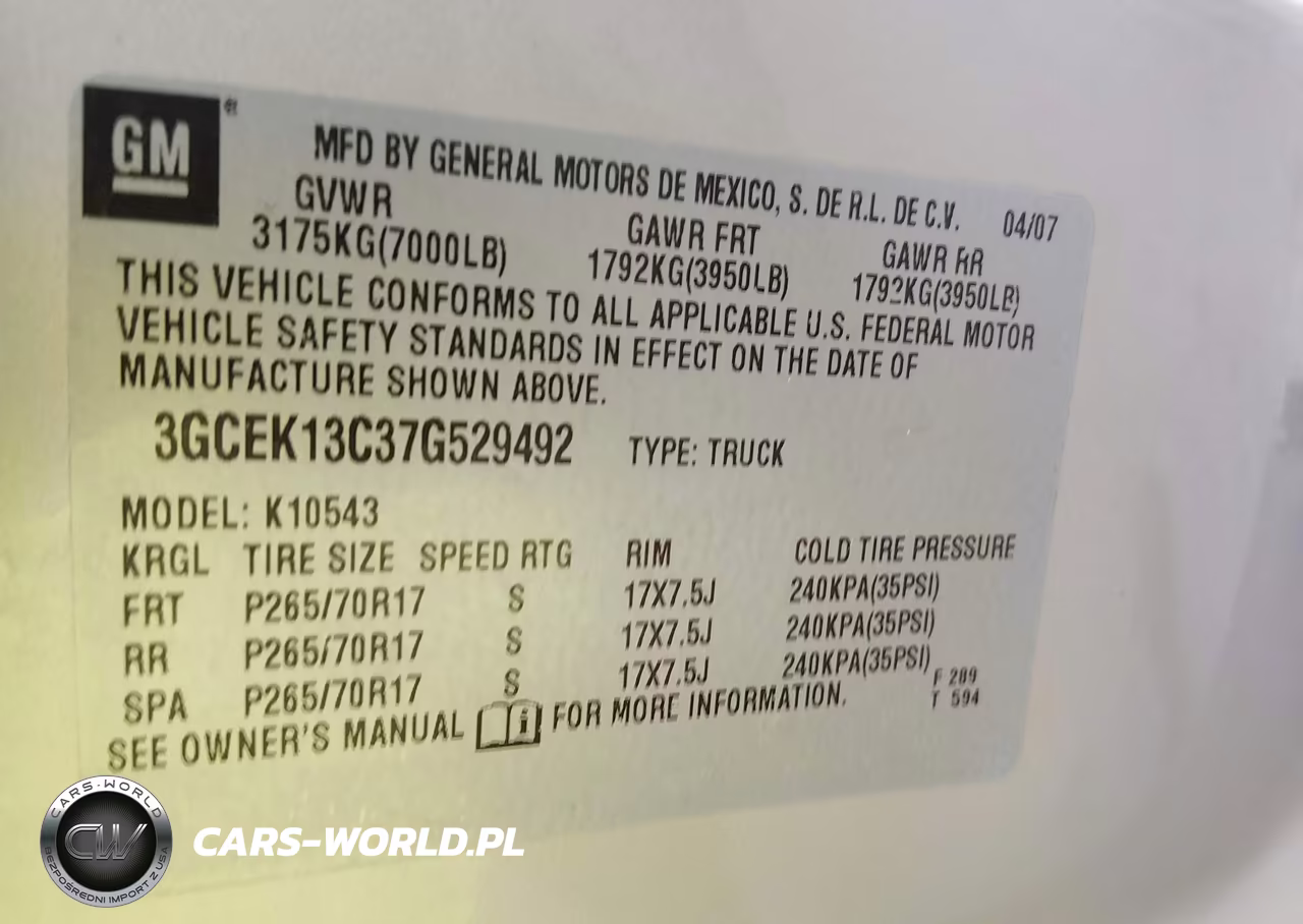 2007 Chevrolet Silverado 1500 Lt1 VIN:3GCEK13C37G529492 - 9