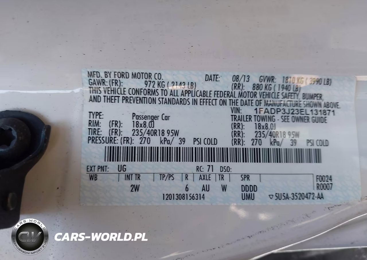 2014 Ford Focus Titanium VIN:1FADP3J23EL131871 - 9
