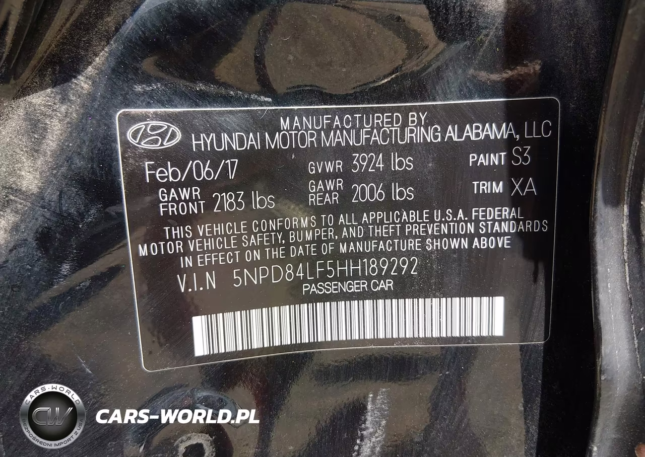 2017 Hyundai Elantra Se VIN:5NPD84LF5HH189292 - 9
