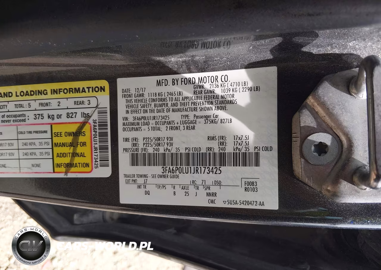 2018 Ford Fusion Hybrid Se VIN:3FA6P0LU1JR173425 - 9