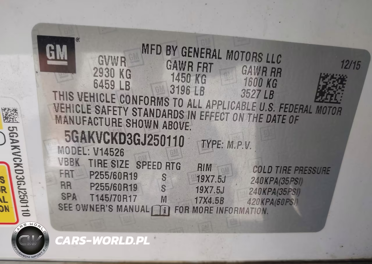 2016 Buick Enclave Premium VIN:5GAKVCKD3GJ250110 - 9