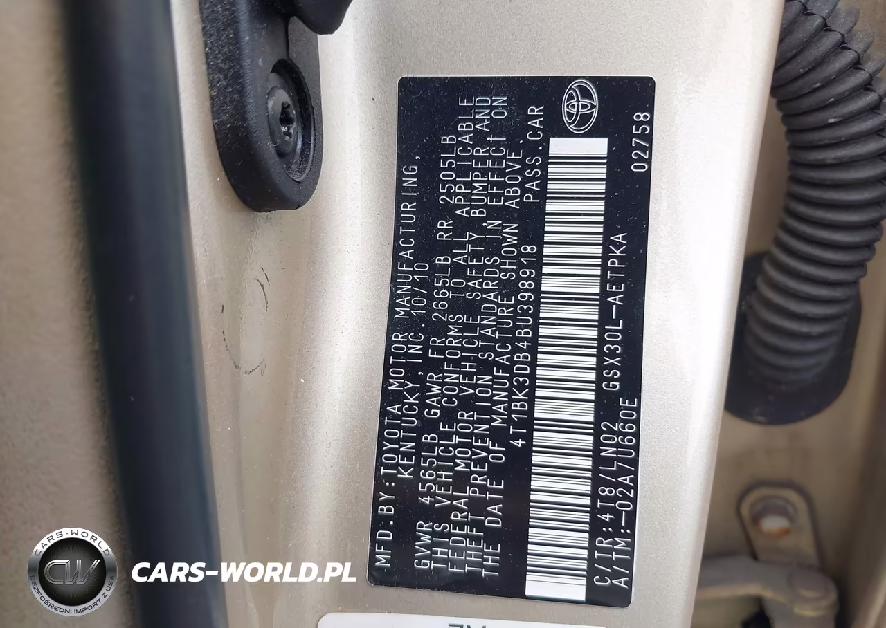 2011 Toyota Avalon Limited VIN:4T1BK3DB4BU398918 - 9