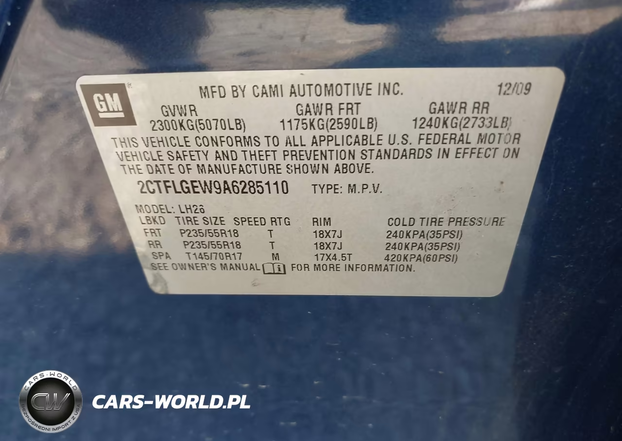 2010 GMC Terrain Slt-1 VIN:2CTFLGEW9A6285110 - 9