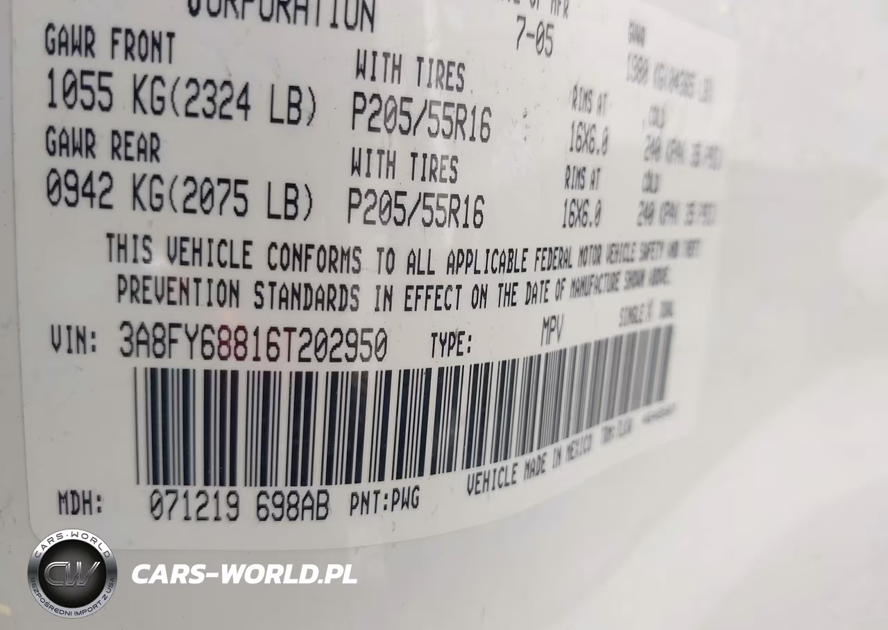 2006 Chrysler Pt Cruiser Limited VIN:3A8FY68816T202950 - 9