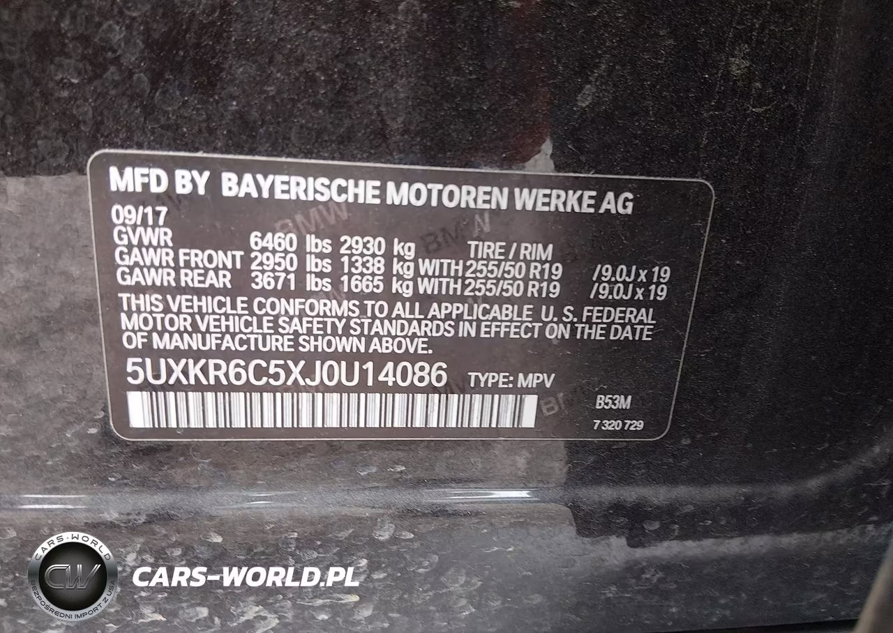 2018 BMW X5 xDrive50I VIN:5UXKR6C5XJ0U14086 - 9