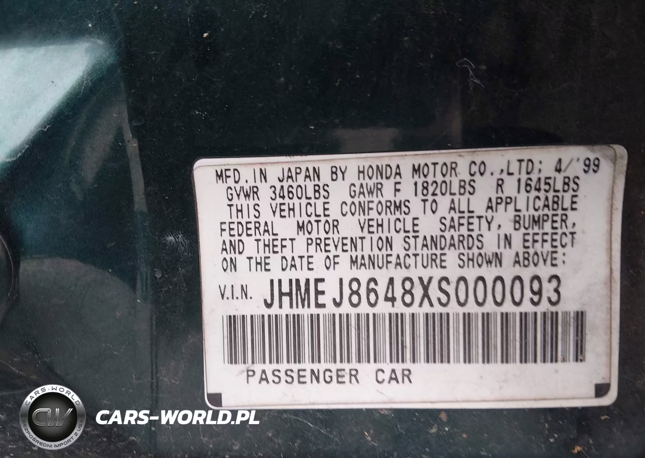 1999 Honda Civic Ex VIN:JHMEJ8648XS000093 - 9