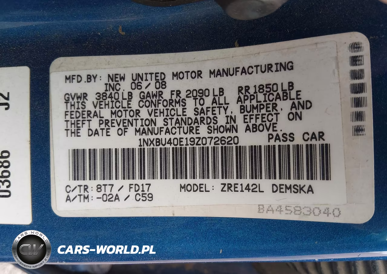 2009 Toyota Corolla S VIN:1NXBU40E19Z072620 - 9