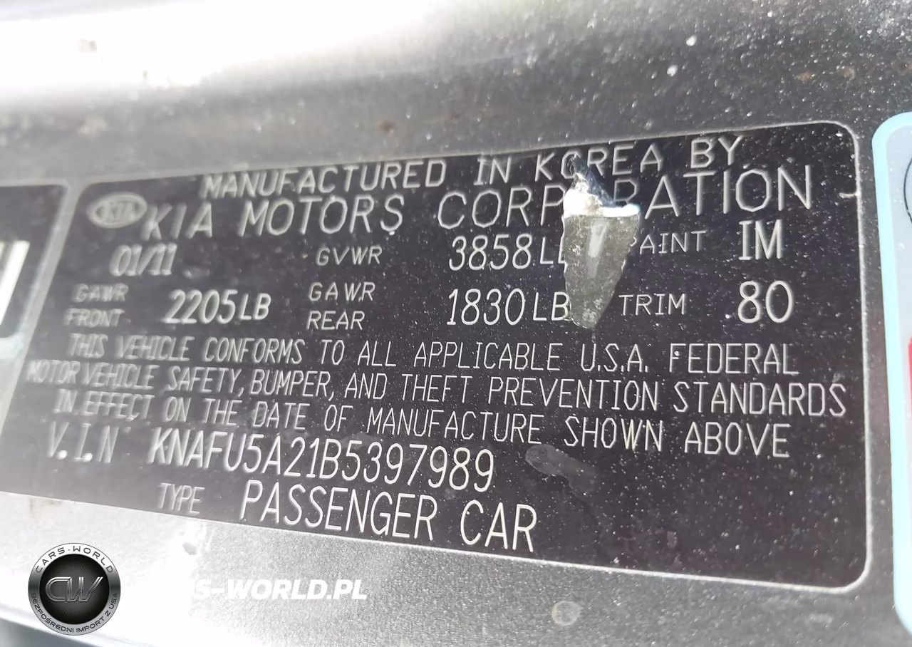 2011 Kia Forte Ex VIN:KNAFU5A21B5397989 - 9