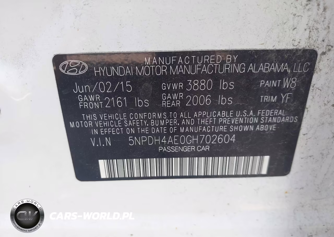 2016 Hyundai Elantra Se VIN:5NPDH4AE0GH702604 - 9