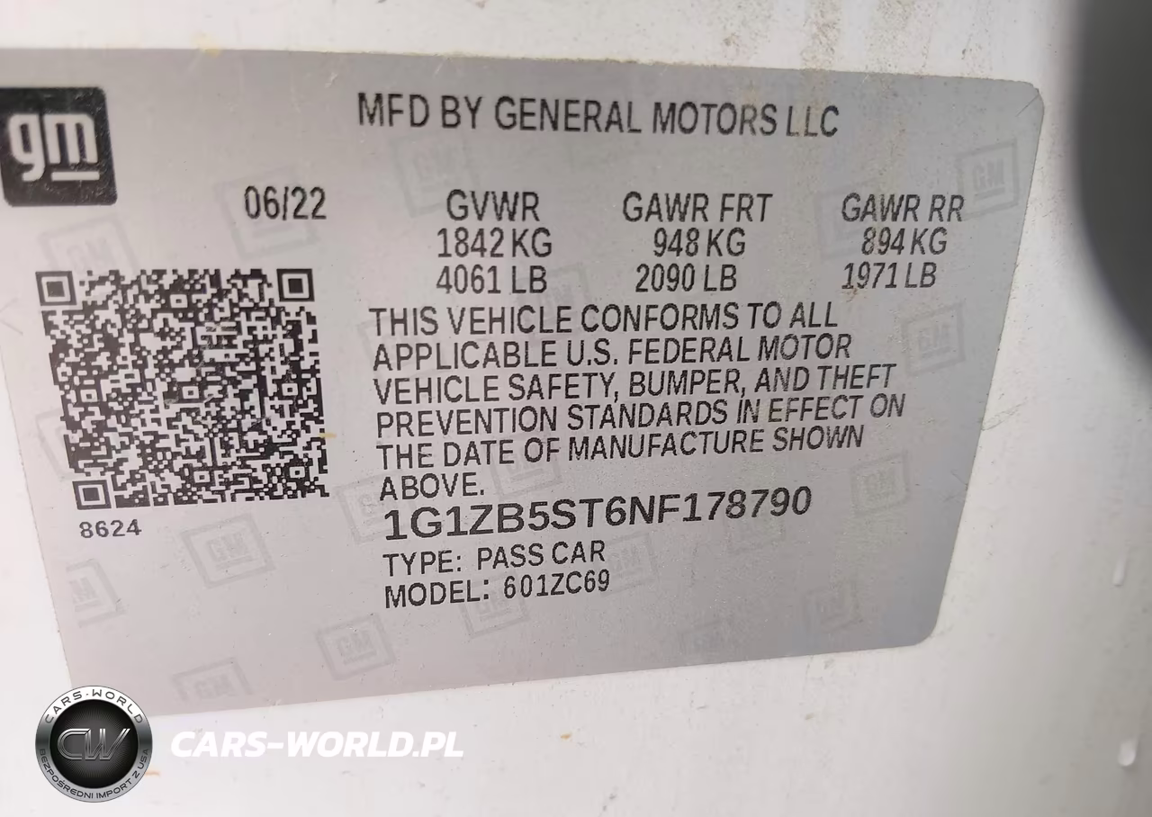 2022 Chevrolet Malibu Fwd Ls VIN:1G1ZB5ST6NF178790 - 9