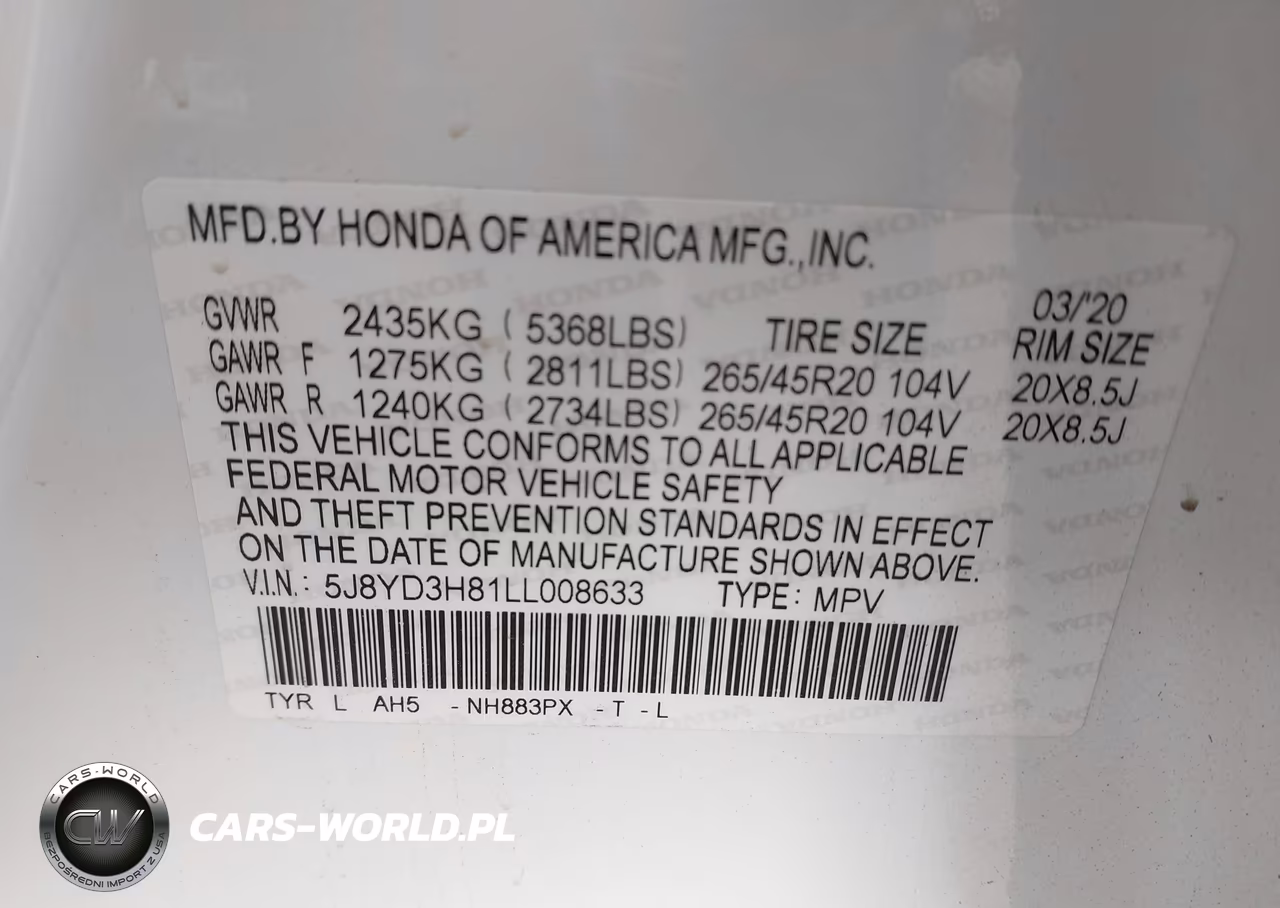 2020 Acura Mdx Advance Package VIN:5J8YD3H81LL008633 - 9