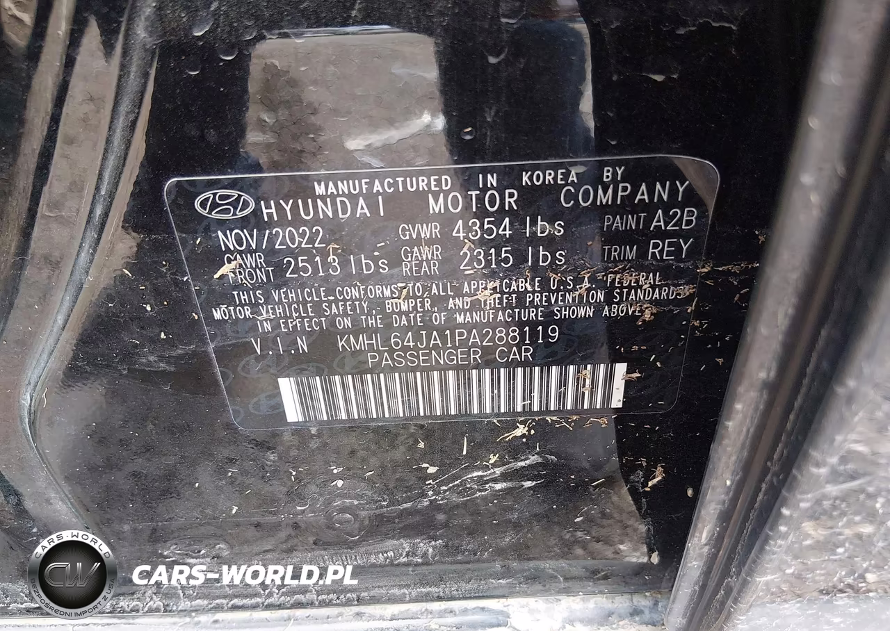 2023 Hyundai Sonata Sel VIN:KMHL64JA1PA288119 - 9