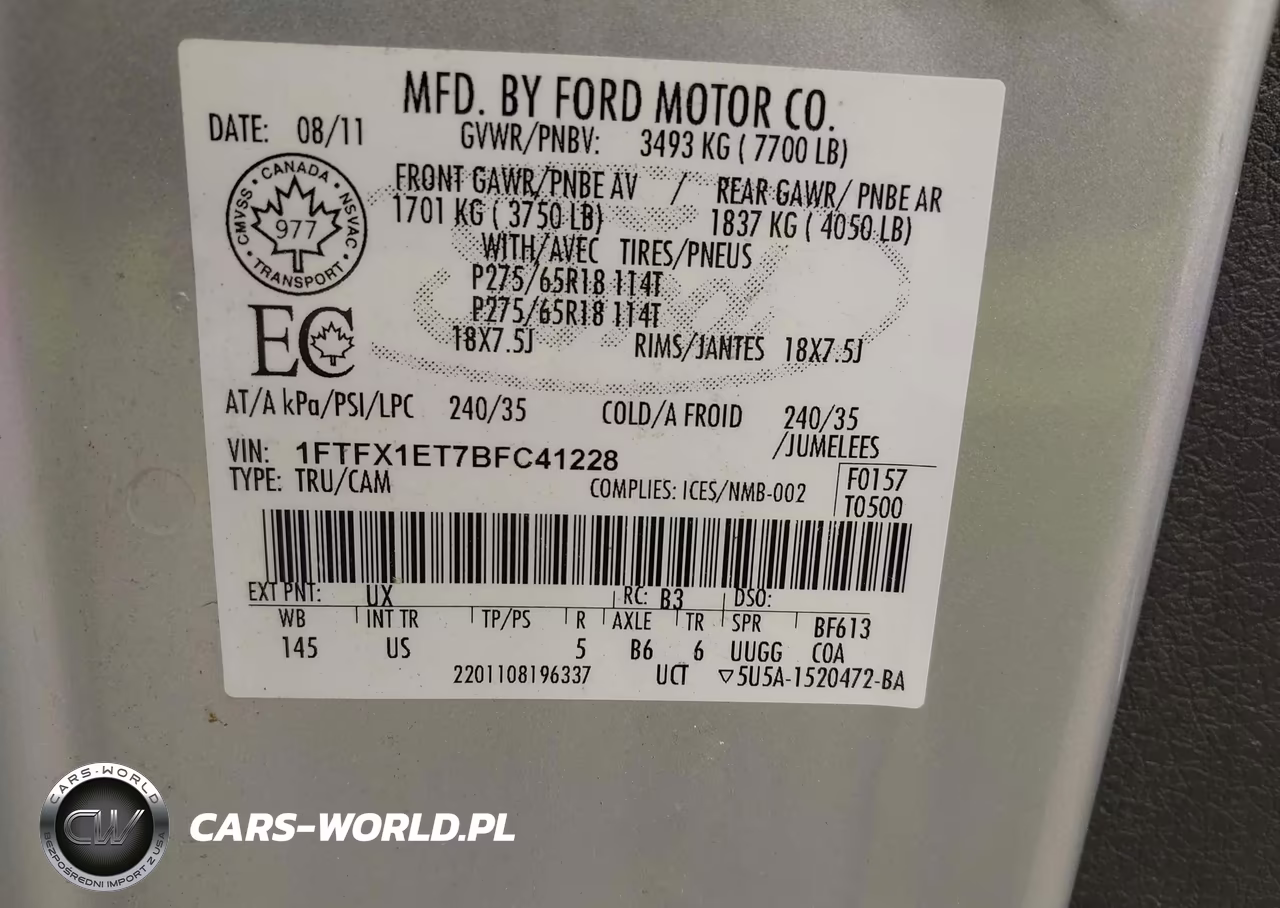 2011 Ford F150 Super Cab VIN:1FTFX1ET7BFC41228 - 9