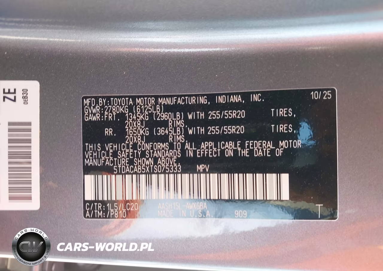 2026 Toyota Grand Highlander Hybrid Limited VIN:5TDACAB5XTS075333 - 9