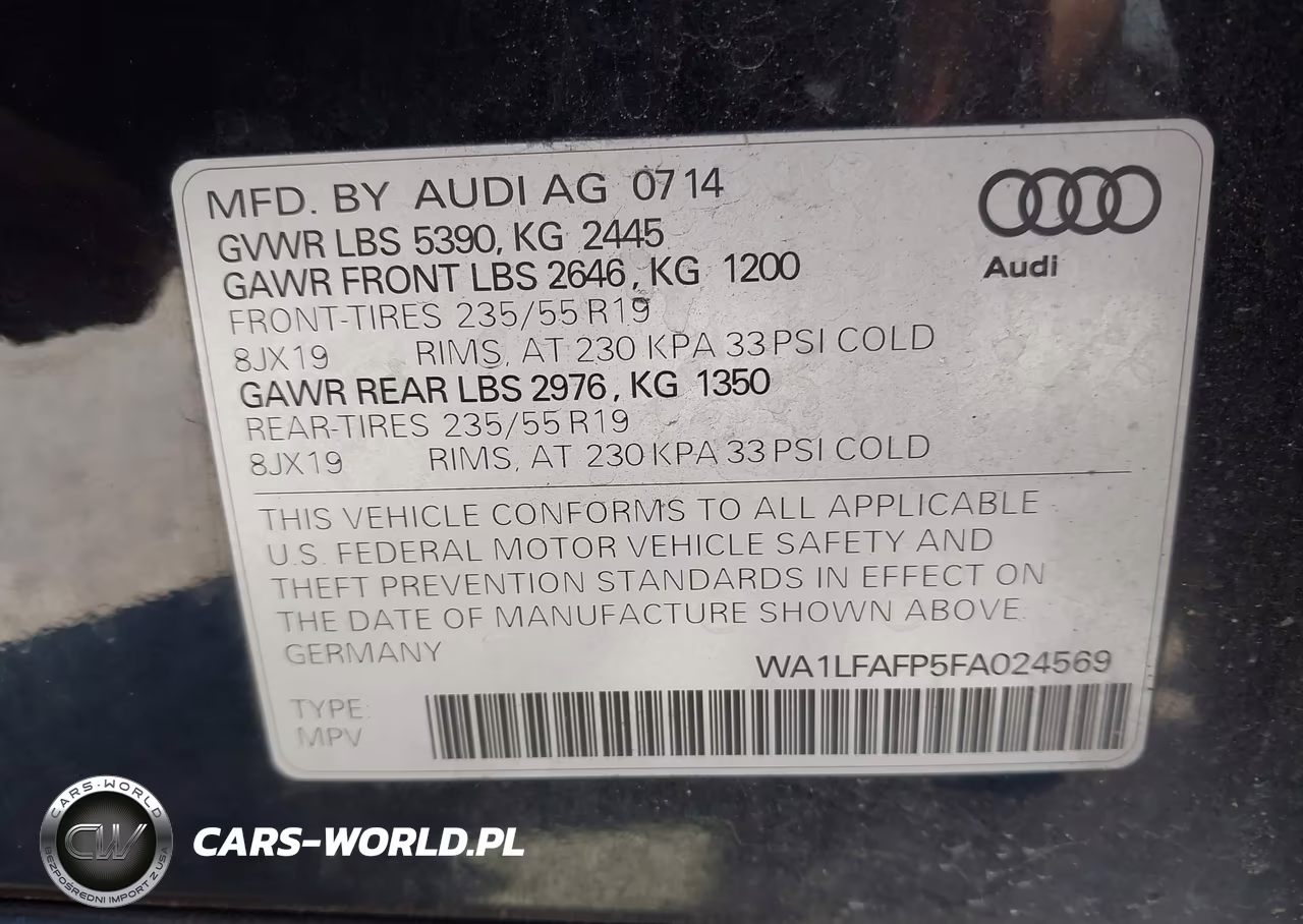 2015 Audi Q5 2.0T Premium VIN:WA1LFAFP5FA024569 - 9