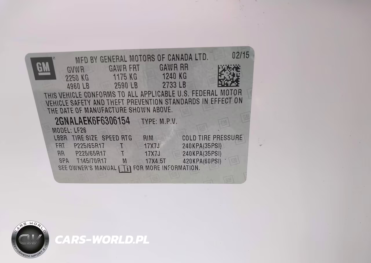 2015 Chevrolet Equinox Ls VIN:2GNALAEK6F6306154 - 9