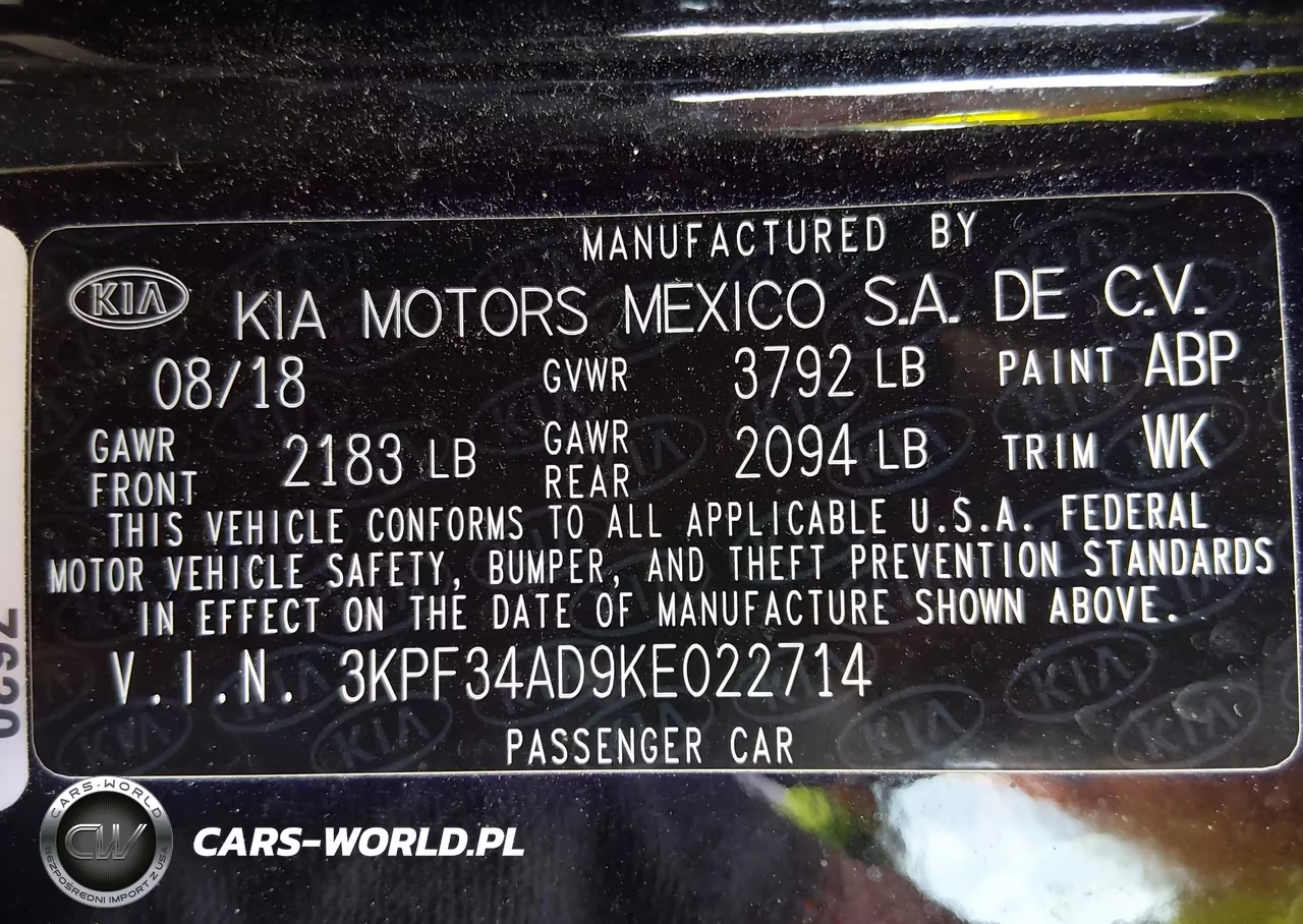 2019 Kia Forte S VIN:3KPF34AD9KE022714 - 9