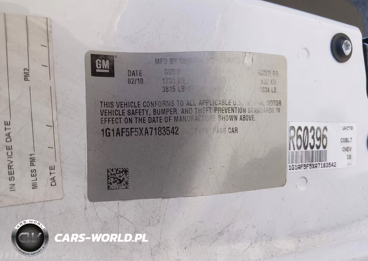 2010 Chevrolet Cobalt Lt VIN:1G1AF5F5XA7183542 - 9