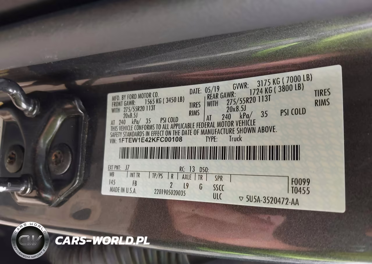 2019 Ford F-150 Xlt VIN:1FTEW1E42KFC00108 - 9