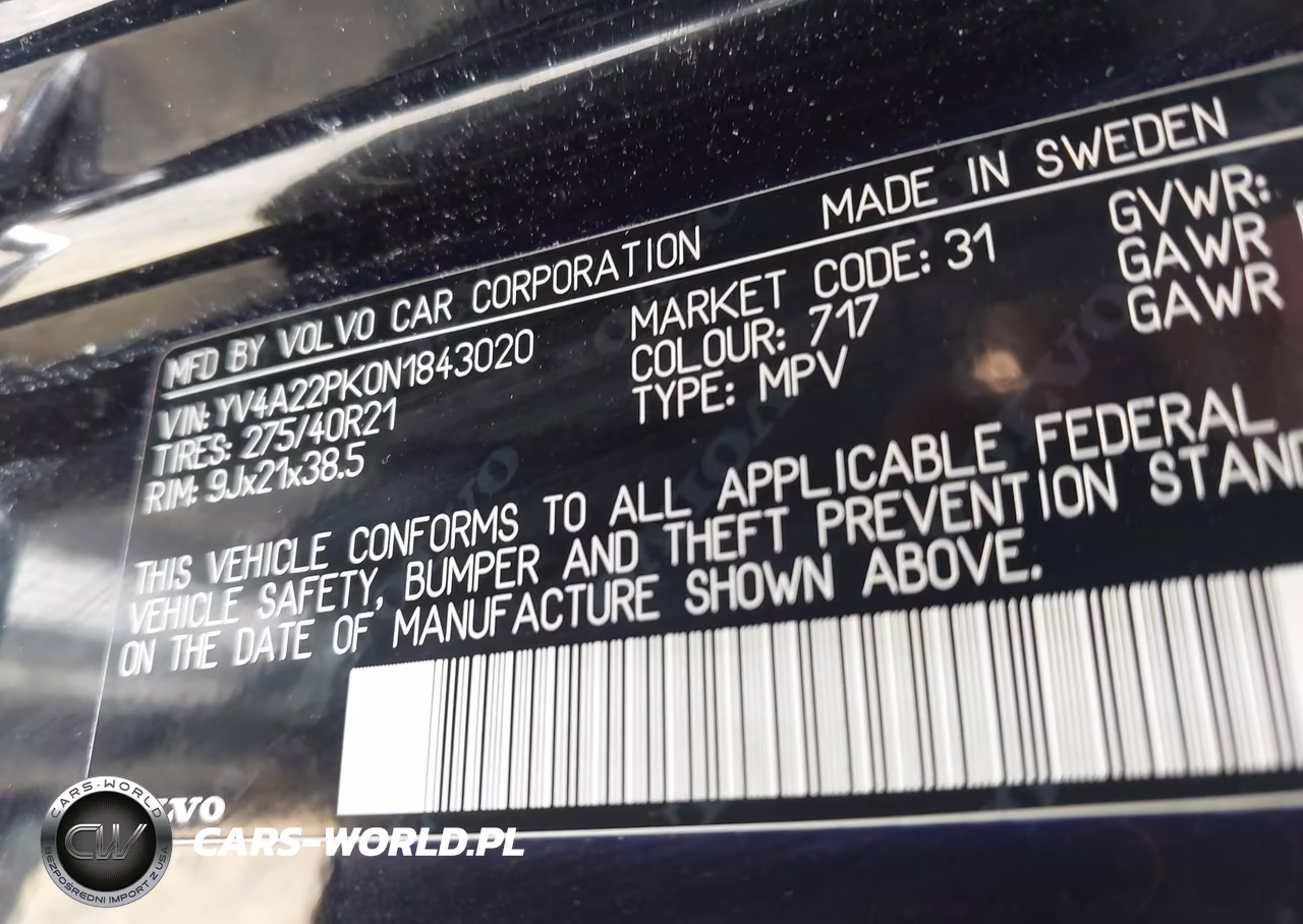 2022 Volvo Xc90 T6 Momentum 7 Passenger VIN:YV4A22PK0N1843020 - 9