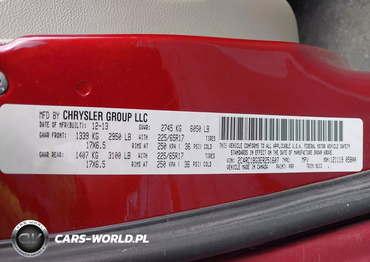 2014 Chrysler Town & Country Touring VIN:2C4RC1BG3ER251607 - 9