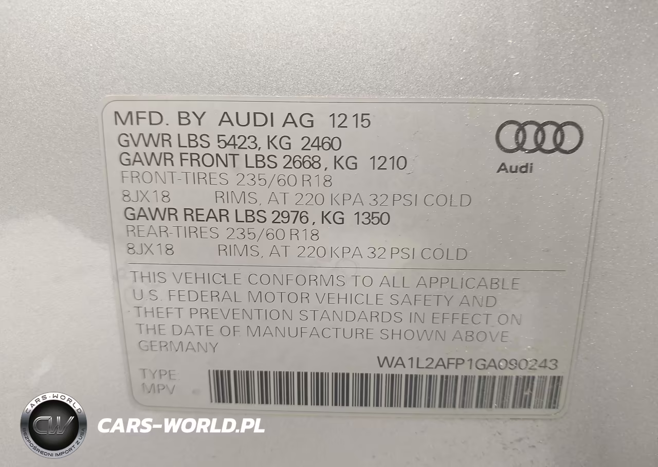2016 Audi Q5 2.0T Premium VIN:WA1L2AFP1GA090243 - 9
