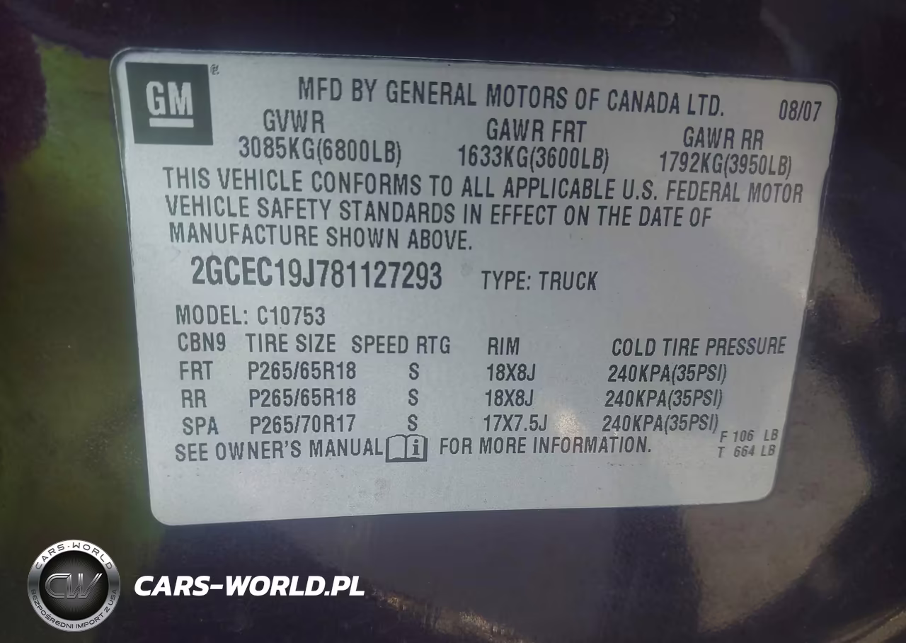 2008 Chevrolet Silverado 1500 Lt1 VIN:2GCEC19J781127293 - 9
