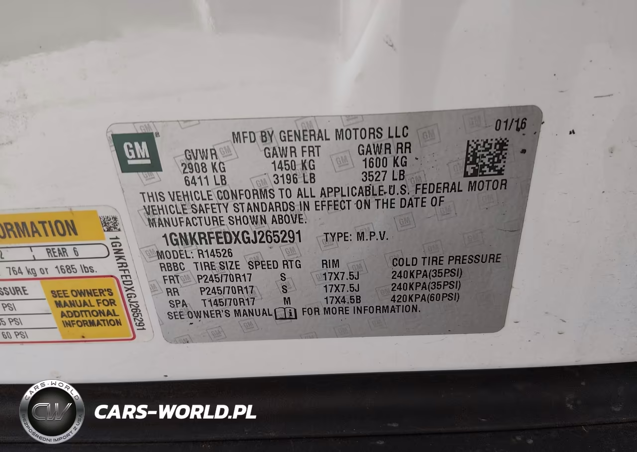 2016 Chevrolet Traverse Ls VIN:1GNKRFEDXGJ265291 - 9