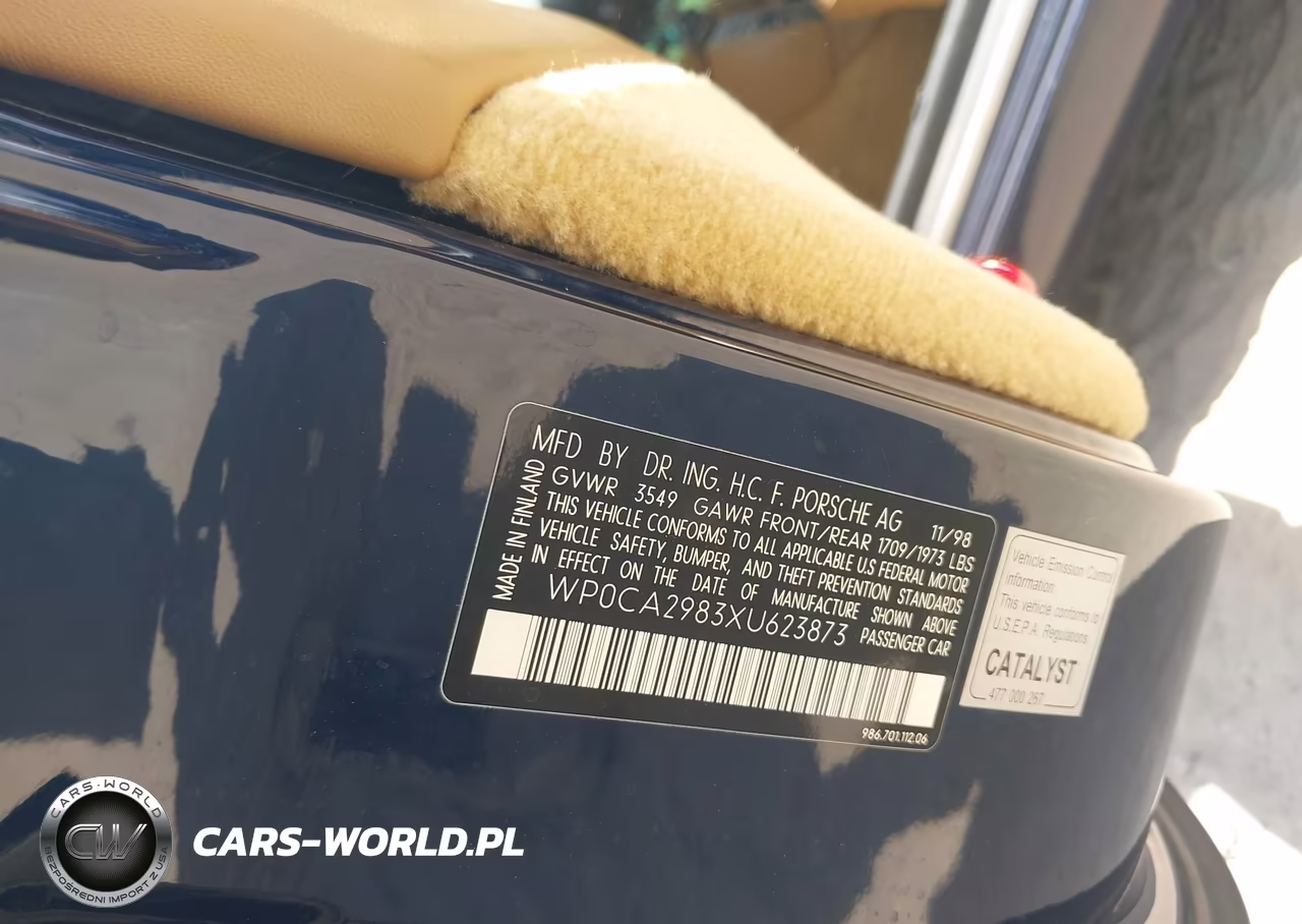 1999 Porsche Boxster VIN:WP0CA2983XU623873 - 9