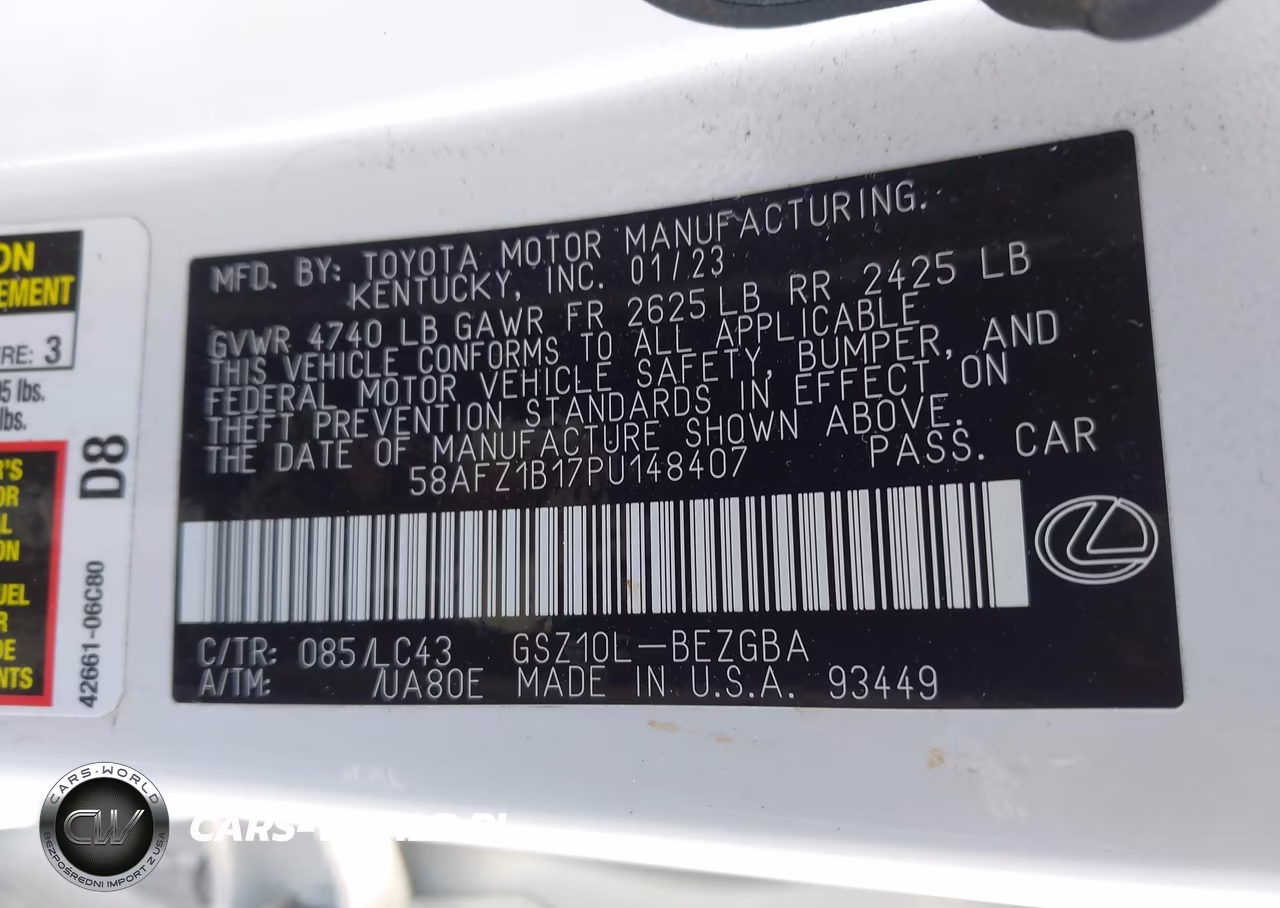 2023 Lexus Es 350 Ultra Luxury VIN:58AFZ1B17PU148407 - 9