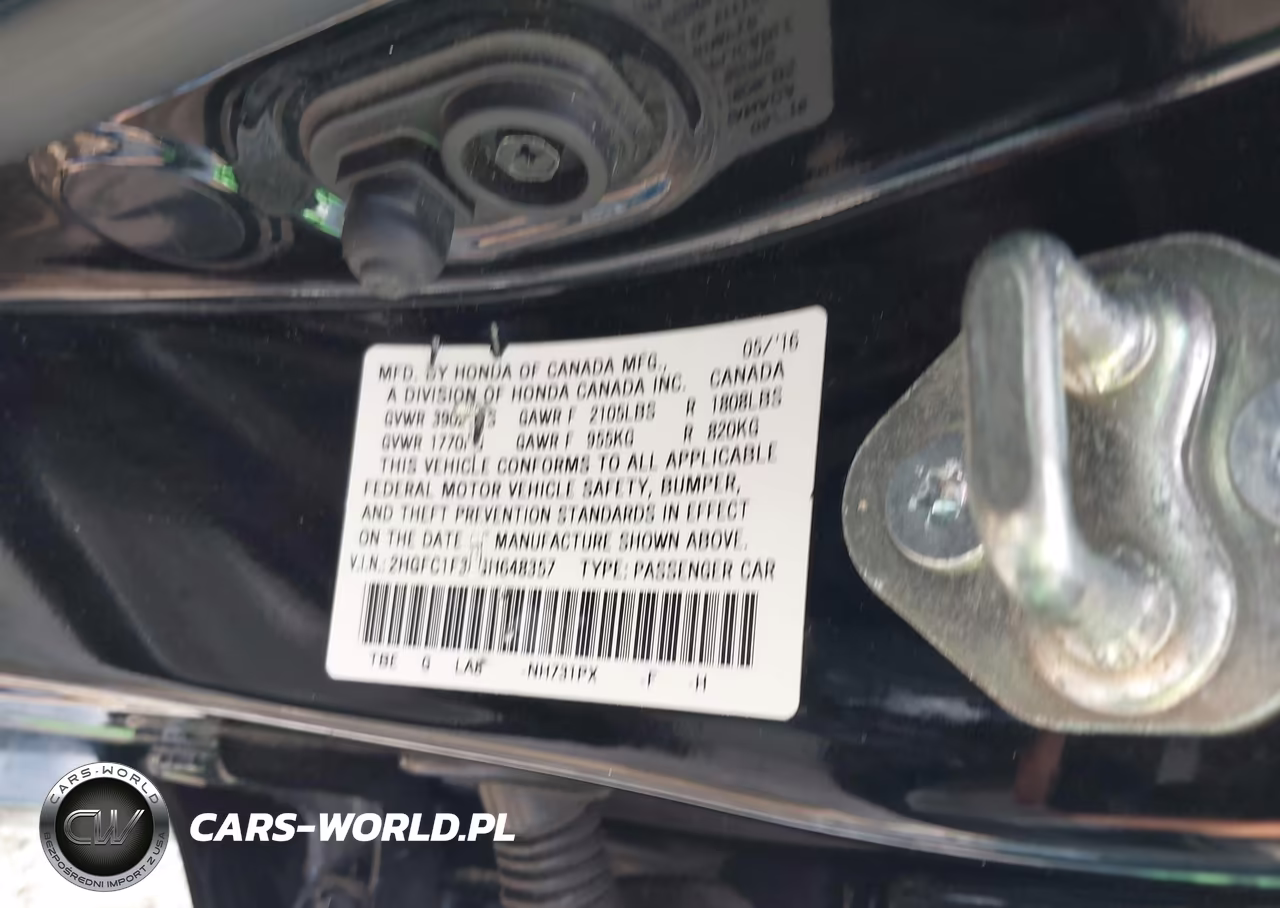 2016 Honda Civic Ex-T VIN:2HGFC1F32GH648357 - 9