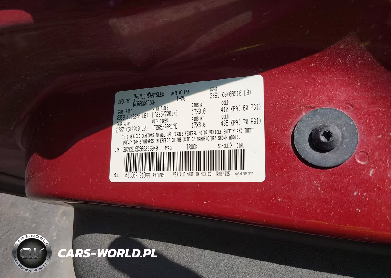 2006 Dodge Ram 1500 Slt VIN:3D7KS19D96G206040 - 9