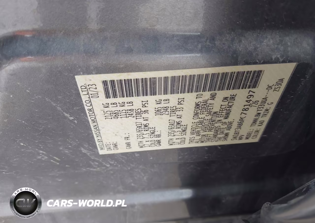 2023 Nissan Rogue S Intelligent Awd VIN:5N1BT3AB6PC781497 - 9