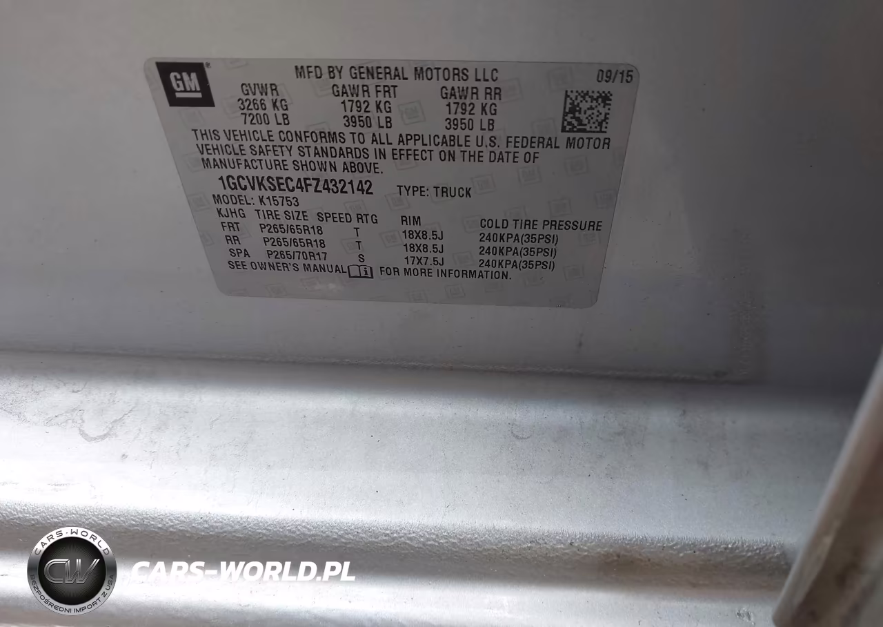 2015 Chevrolet Silverado 1500 Ltz VIN:1GCVKSEC4FZ432142 - 9