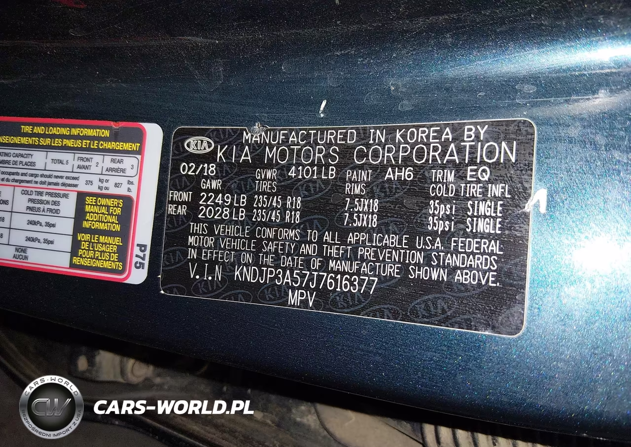 2018 Kia Soul + VIN:KNDJP3A57J7616377 - 9