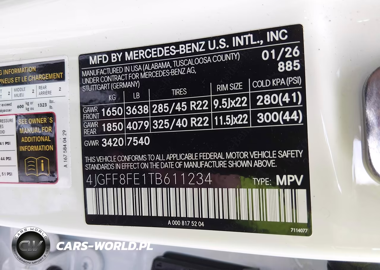 2026 Mercedes-Benz Gls 580 4Matic VIN:4JGFF8FE1TB611234 - 9