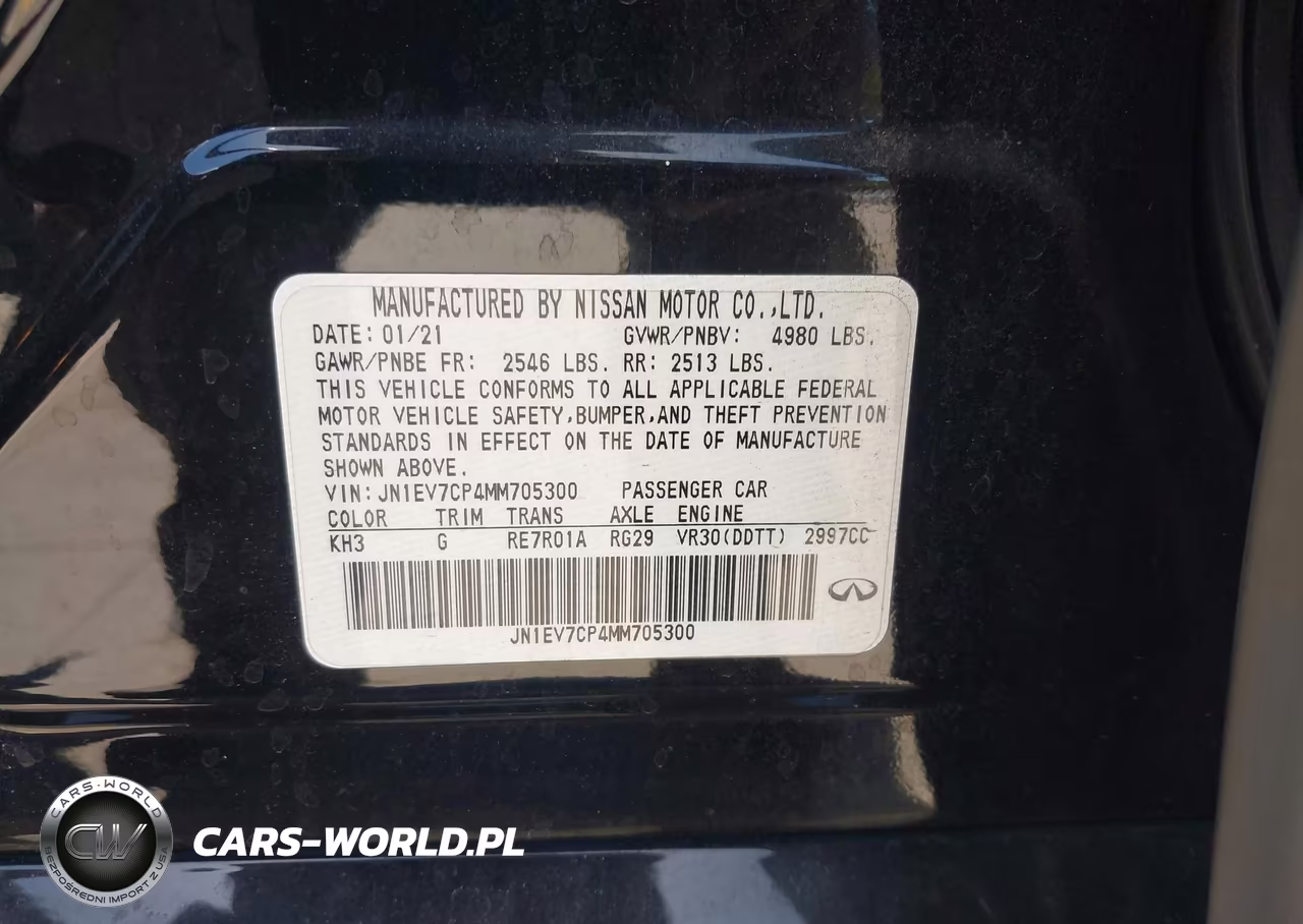 2021 Infiniti Q50 Sensory VIN:JN1EV7CP4MM705300 - 9