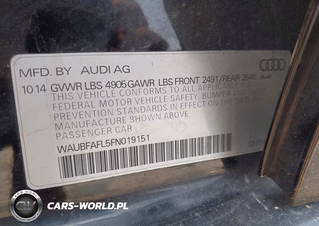 2015 Audi A4 2.0T Premium VIN:WAUBFAFL5FN019151 - 9