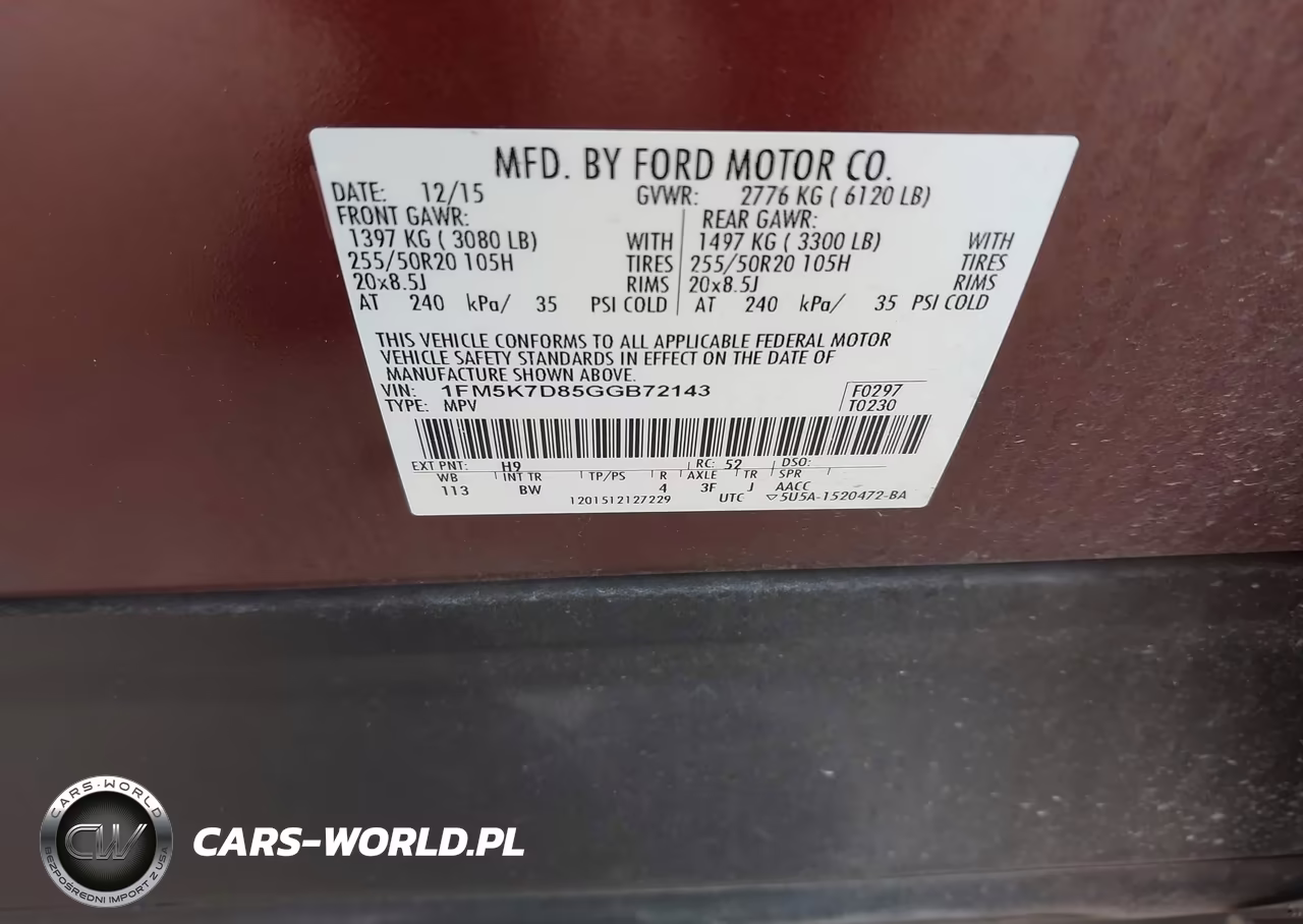 2016 Ford Explorer Xlt VIN:1FM5K7D85GGB72143 - 9