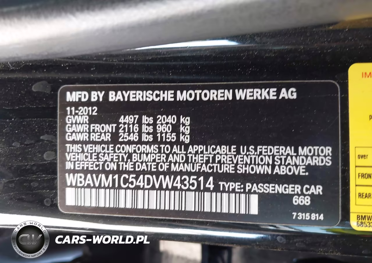 2013 BMW X1 Sdrive28I VIN:WBAVM1C54DVW43514 - 9