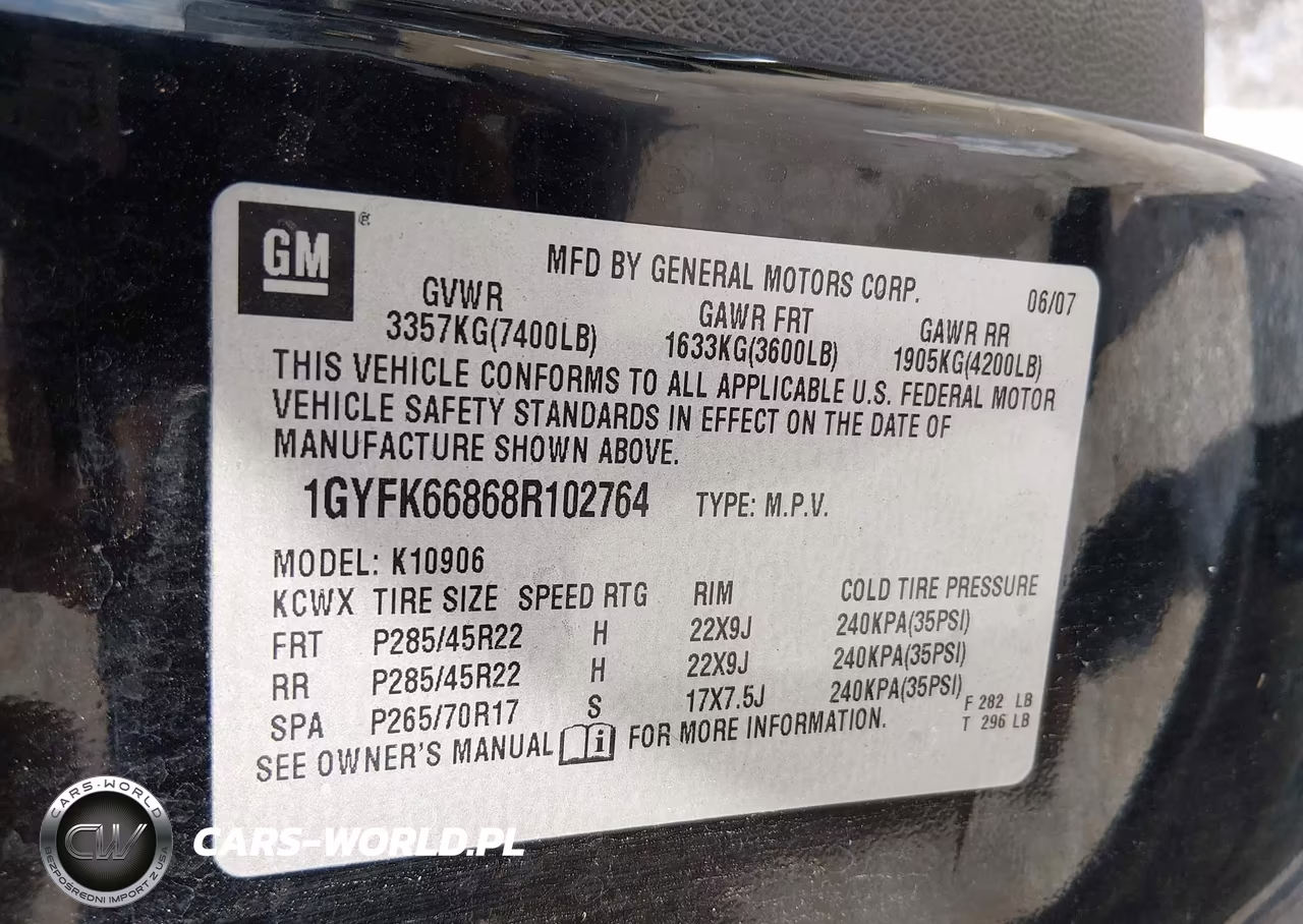 2008 Cadillac Escalade Esv VIN:1GYFK66868R102764 - 9