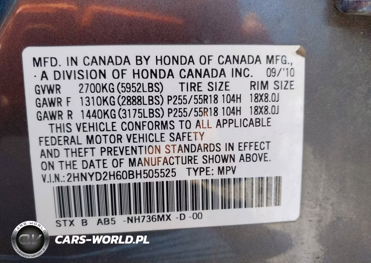 2011 Acura Mdx Technology Package VIN:2HNYD2H60BH505525 - 9
