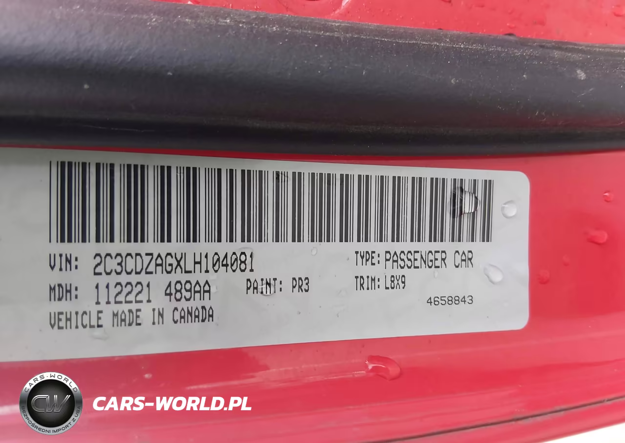2020 Dodge Challenger Sxt VIN:2C3CDZAGXLH104081 - 9