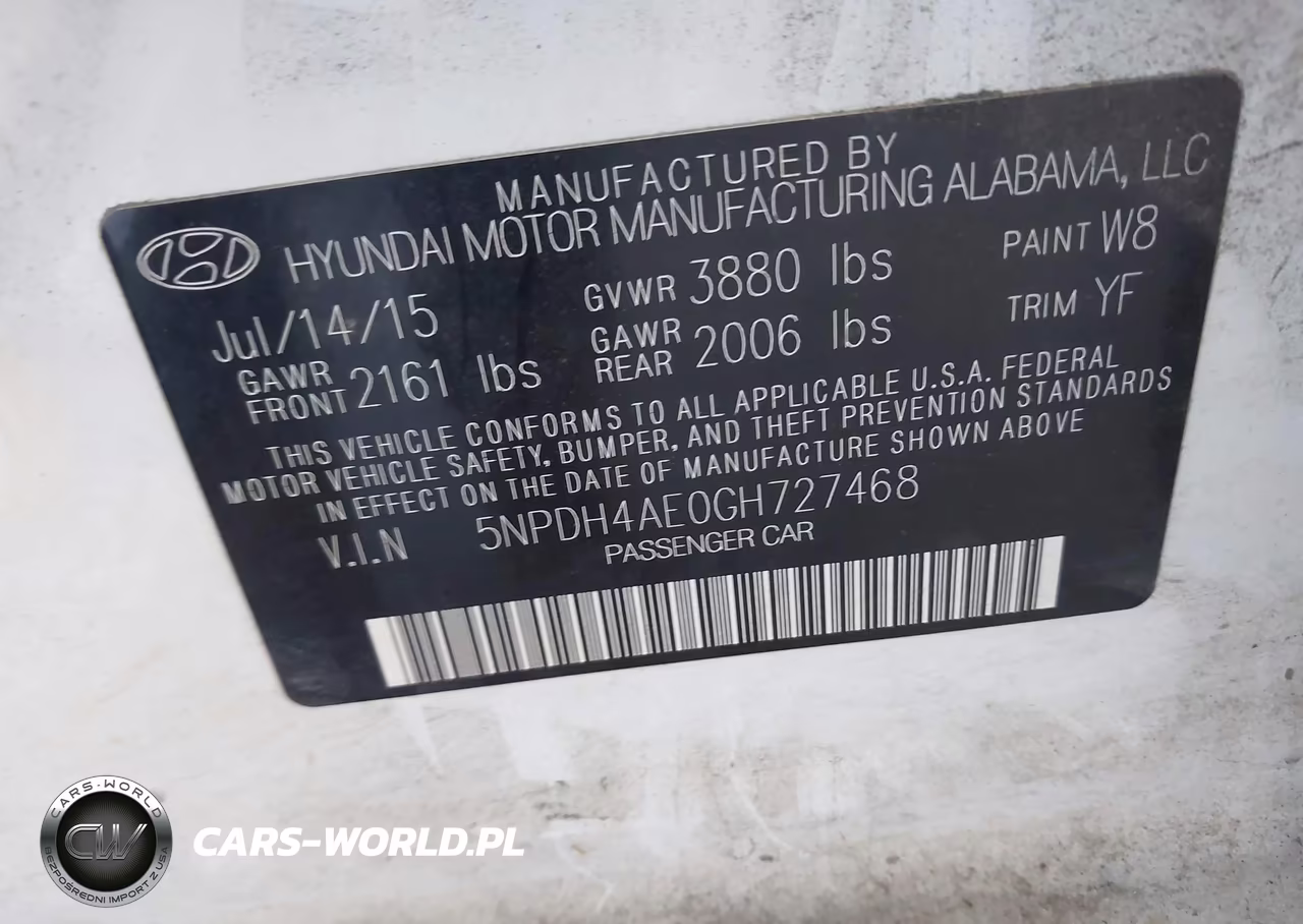 2016 Hyundai Elantra Se VIN:5NPDH4AE0GH727468 - 9