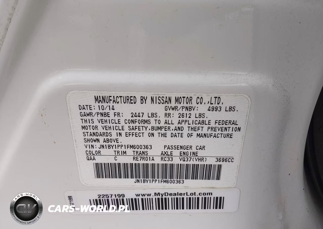 2015 Infiniti Q70L 3.7 VIN:JN1BY1PP1FM600363 - 9