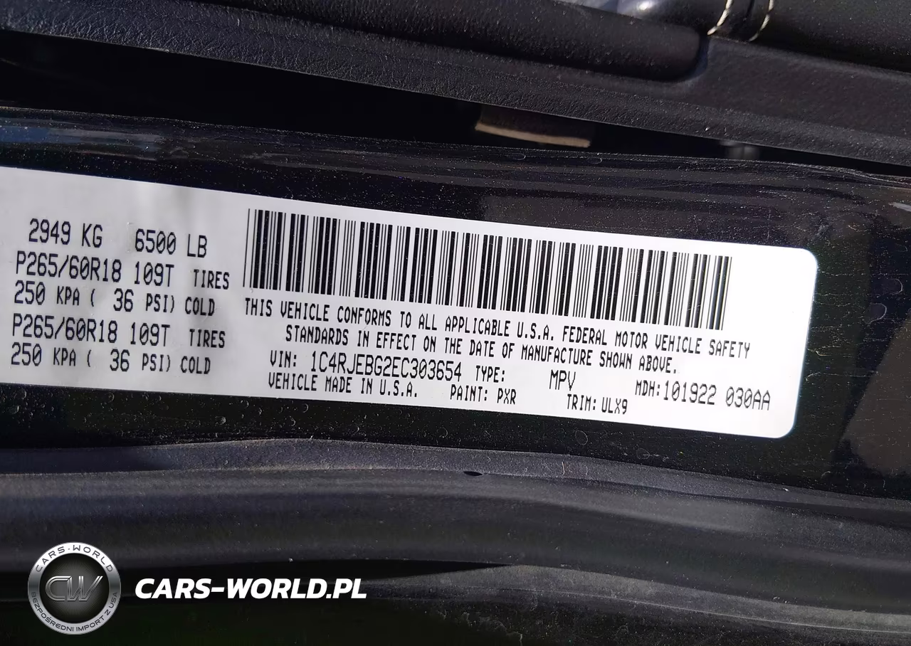 2014 Jeep Grand Cherokee Limited VIN:1C4RJEBG2EC303654 - 9