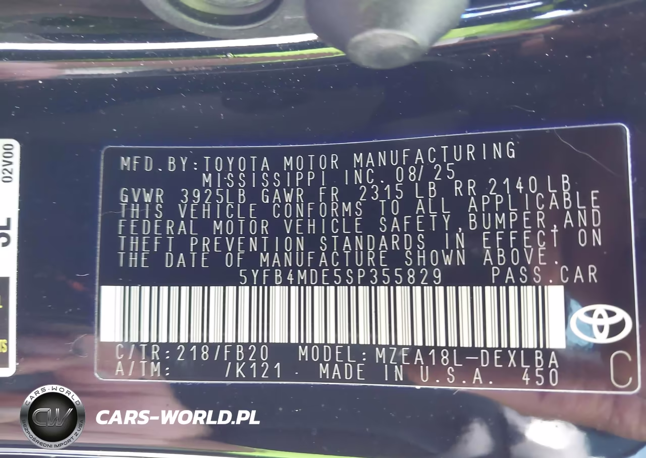 2025 Toyota Corolla Le VIN:5YFB4MDE5SP355829 - 9